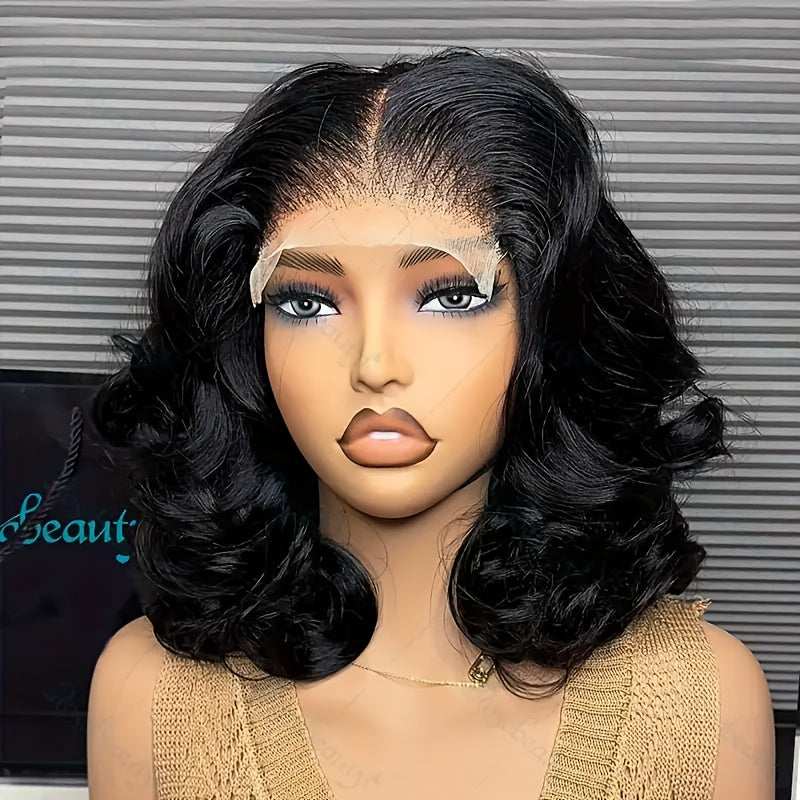 Tax Return Body Wave 4*4 Bob Wig Human Hair 100% HD Transparent Preplucked 4X4 Short Bob Remy Brazilian Wigs On Choice For Women